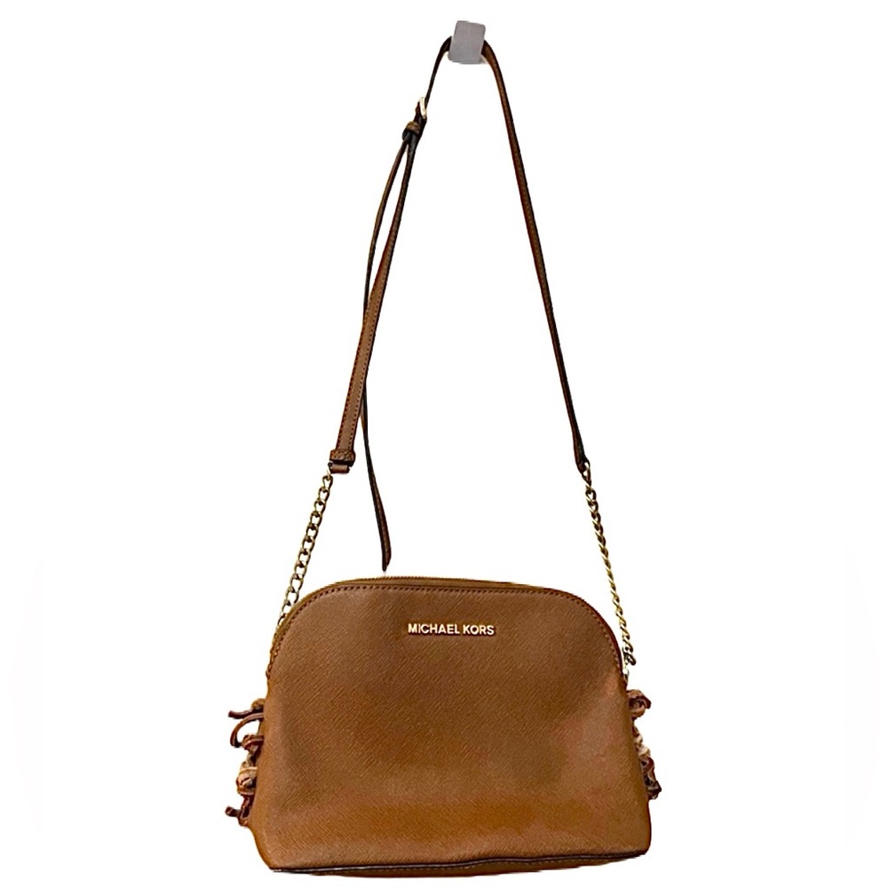 Brown Michael Kors Dome Crossbody Bag